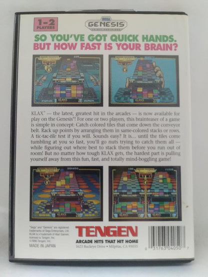 KLAX (COMPLETE IN BOX) (usagé)