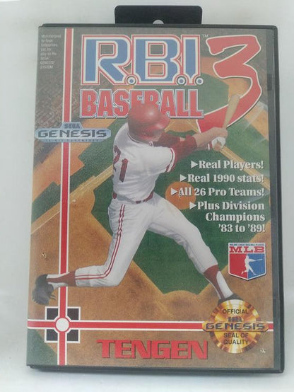 RBI BASEBALL 3 (COMPLETE IN BOX) (usagé)