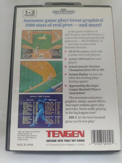 RBI BASEBALL 3 (COMPLETE IN BOX) (usagé)
