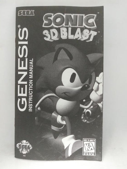 SONIC 3D BLAST CARDBOARD BOX (COMPLETE IN BOX) (usagé)