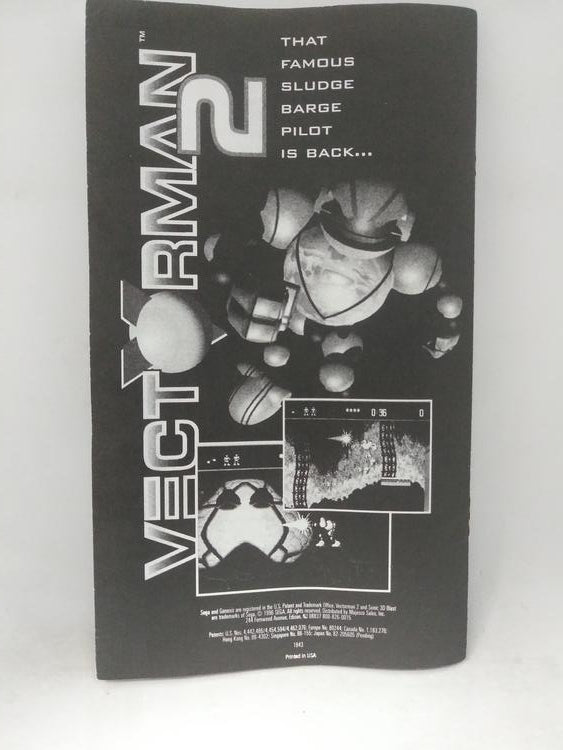 SONIC 3D BLAST CARDBOARD BOX (COMPLETE IN BOX) (usagé)