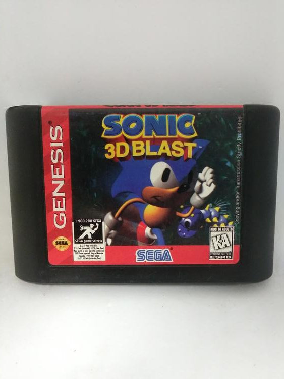 SONIC 3D BLAST CARDBOARD BOX (COMPLETE IN BOX)