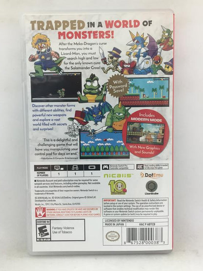 WONDER BOY THE DRAGON'S TRAP
