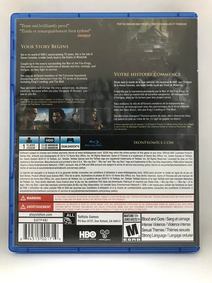 GAME OF THRONES A TELLTALE GAME SERIES