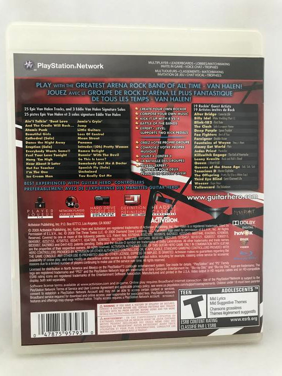 GUITAR HERO VAN HALEN (COMPLETE IN BOX) (usagé)