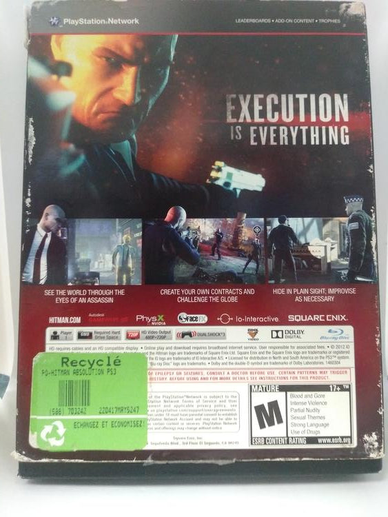 HITMAN ABSOLUTION PROFESSIONAL EDITION (WITH BOX) (usagé)